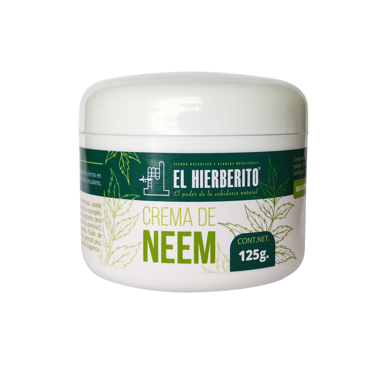 Neem Crema 125 grs. El Hierberito