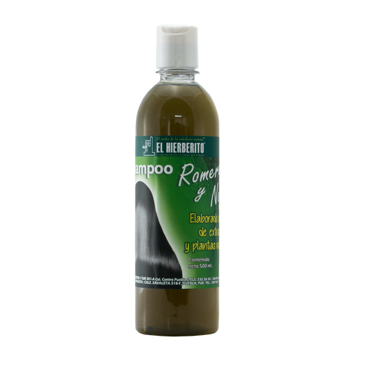 Shampoo de Romero y Nogal 500 ml. El Hierberito