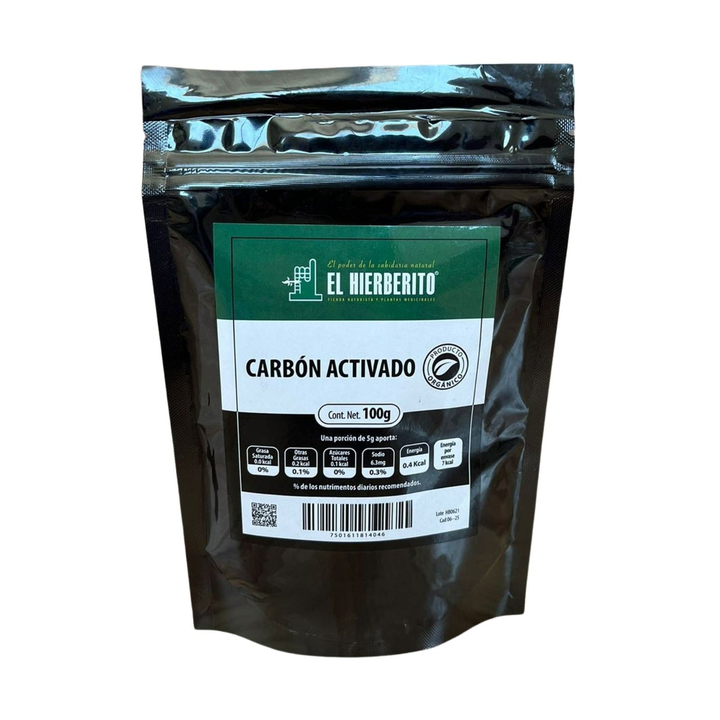 Carbon activado 100 grs