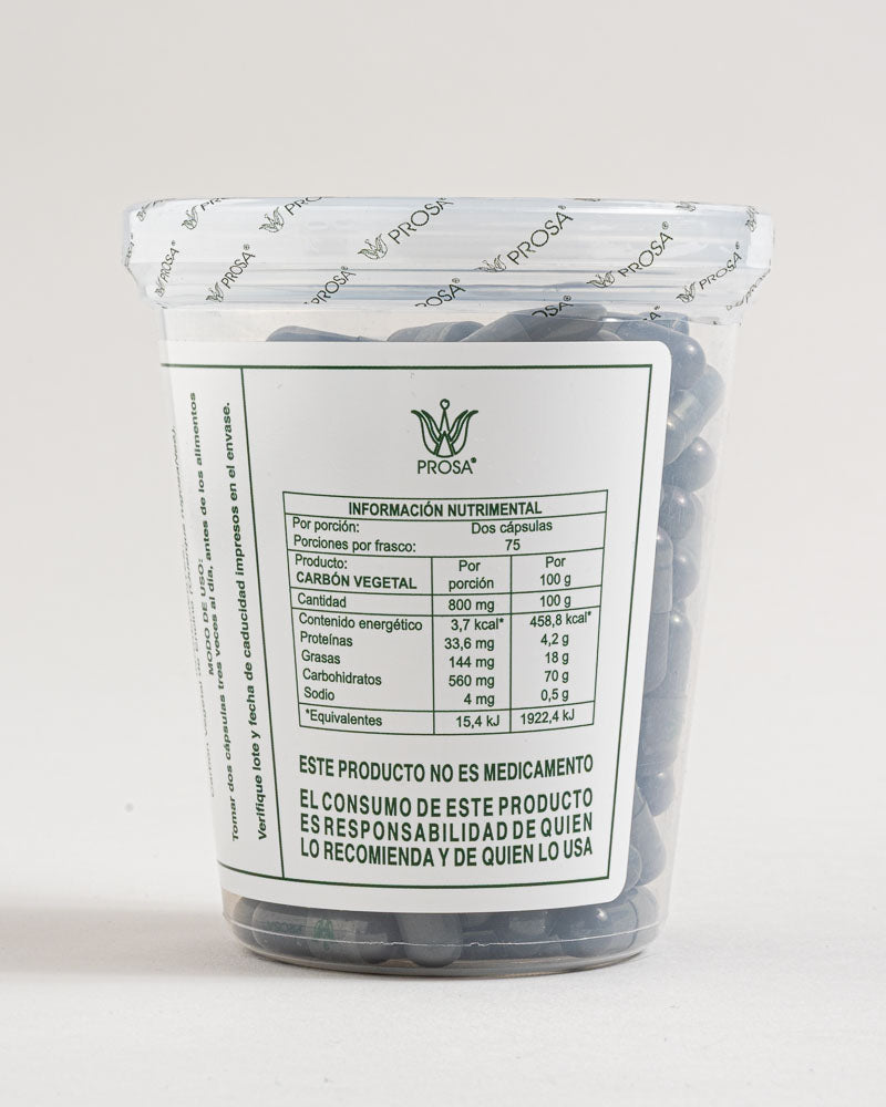 Carbon vegetal 150 Caps
