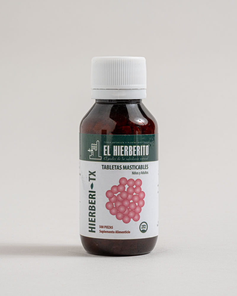 Hierberi T-X Tabletas masticables 500 pzs.
