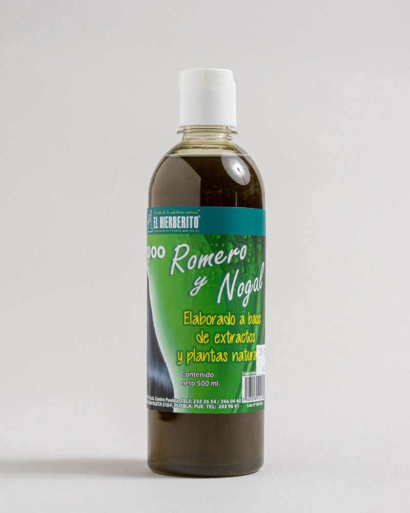 Shampoo de Romero y Nogal 500 ml. El Hierberito