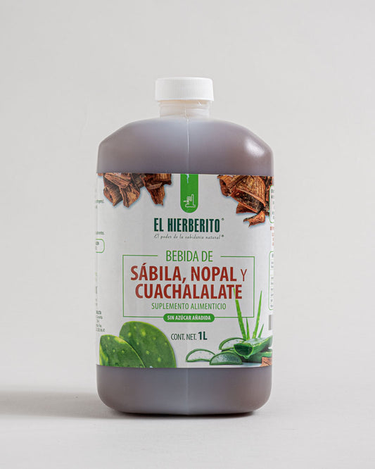 Bebida de Sabila, Cuachalalate y Nopal 1L.