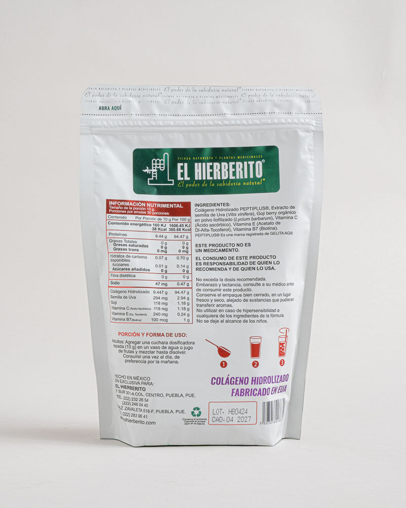 Colageno Hidrolizado + Goji 300 grs.