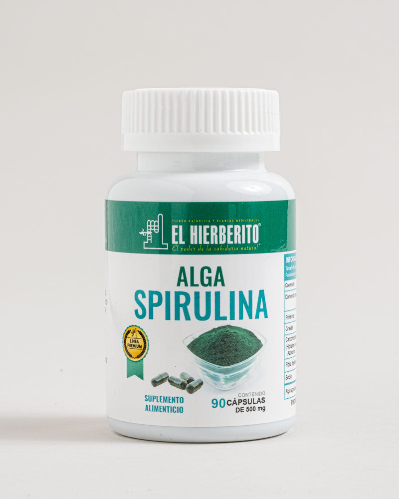 Suplemento Alga Spirulina el Hierberito