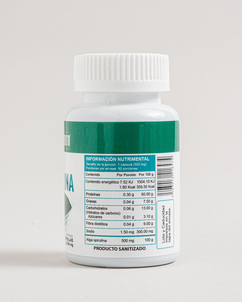 Suplemento Alga Spirulina Capsulas
