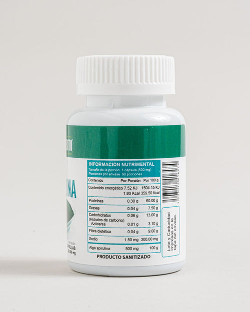 Suplemento Alga Spirulina Capsulas