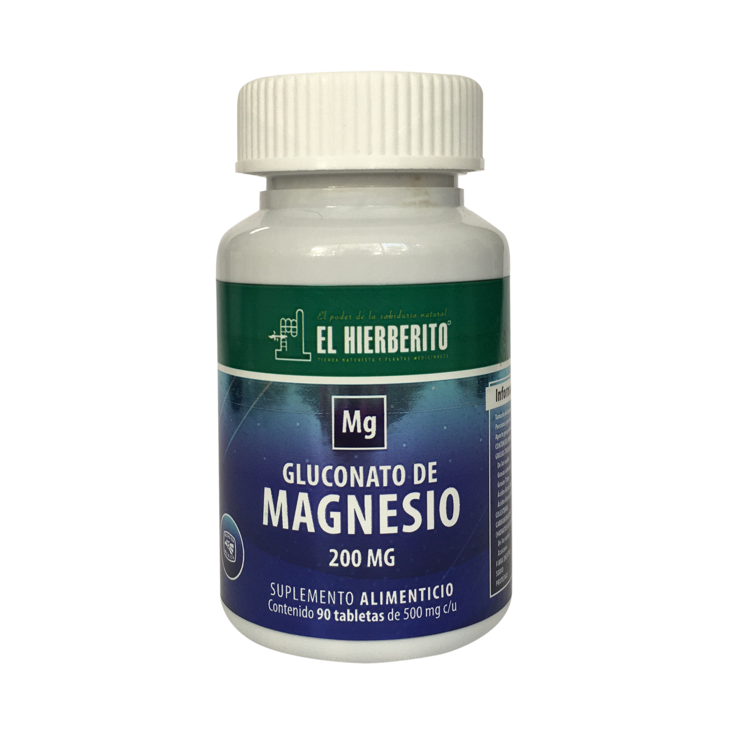 Gluconato de Magnesio 90 Tab. El Hierberito