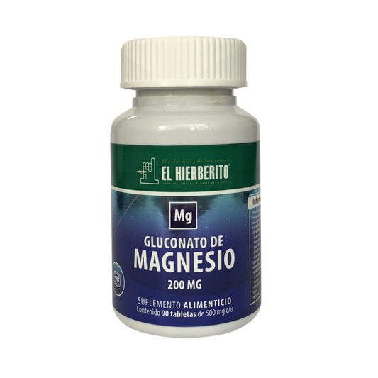 Gluconato de Magnesio 90 Tab. El Hierberito